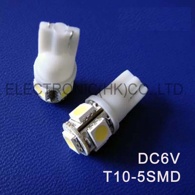 

High quality DC6V 6.3V T10 W5W 194 168 Wedge led dashboard warning indicator,Instrument light Bulb Lamp free shipping 20pcs/lot