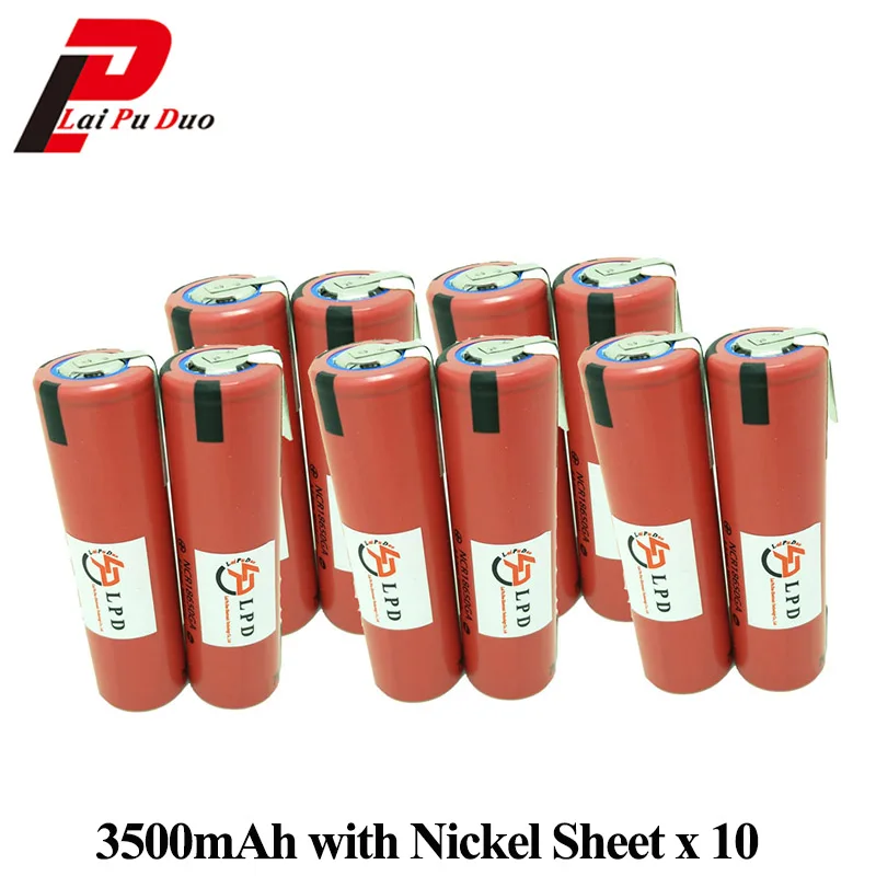 18650 батарея для SANYO 3 6 V 3500mAh NCR18650GA 10A электроинструменты аккумуляторная с