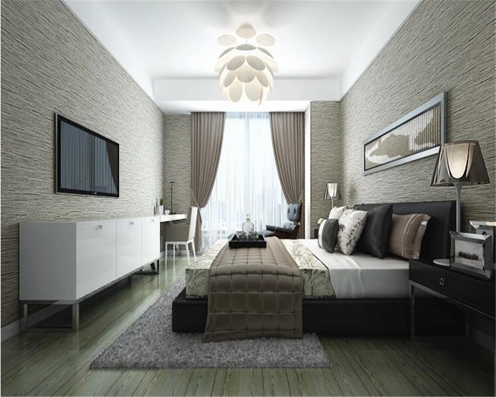 

beibehang wallpaper 3d on the wall Simple wallpaper roll wallpaper bedroom home decor hotel hotel living room TV background wall