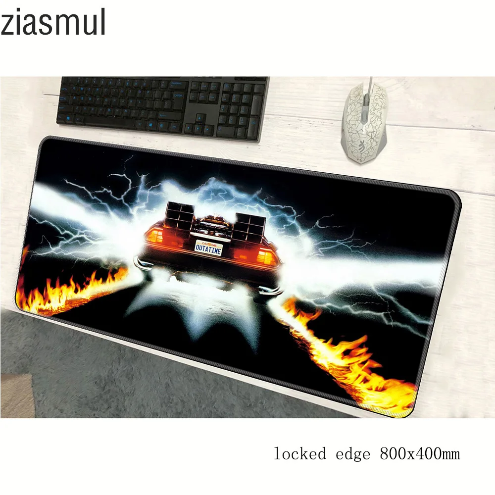 back to the future padmouse 800x400x3mm gaming mousepad game thick mouse pad gamer computer desk anime mat notbook mousemat pc | Компьютеры