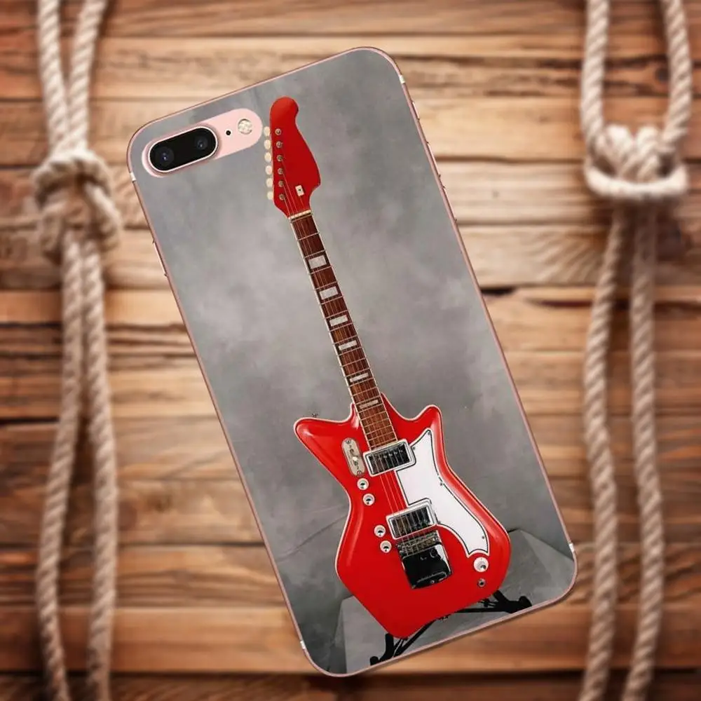 Vvcqod ретро-гитара Электрический усилитель для Apple iPhone 4 4S 5 5C 5S SE 6 S 7 8 Plus X чехол Moto G G2