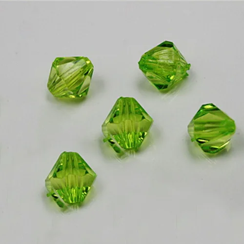 Трендовые акриловые бусины-разделители 200 шт./лот 6 мм биконусные граненые бусины