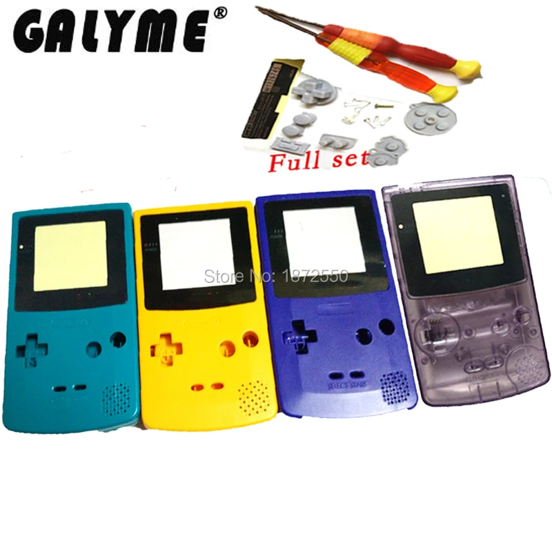 Лидер продаж пластиковый корпус Glayme для GBCNintendo GameBoy цветной четыре цвета выбор