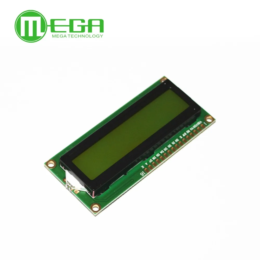 10 шт./лот LCD 1602 желтый и зеленый экран с подсветкой ЖК дисплей 5V|lcd 1602|lcd yellowlcd lcd |