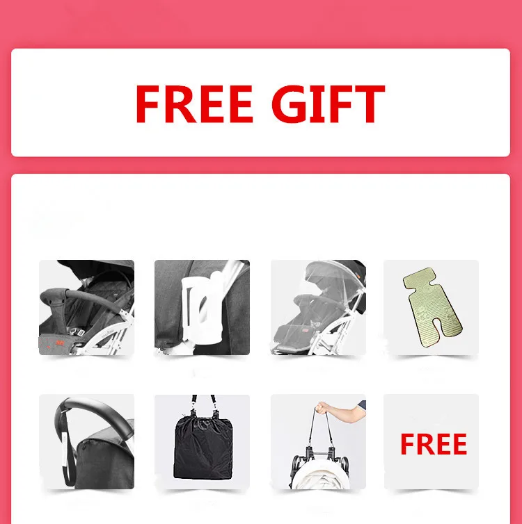 YOYAnoble Детские коляски тележка Портативный складной каретки poussete легкий свет