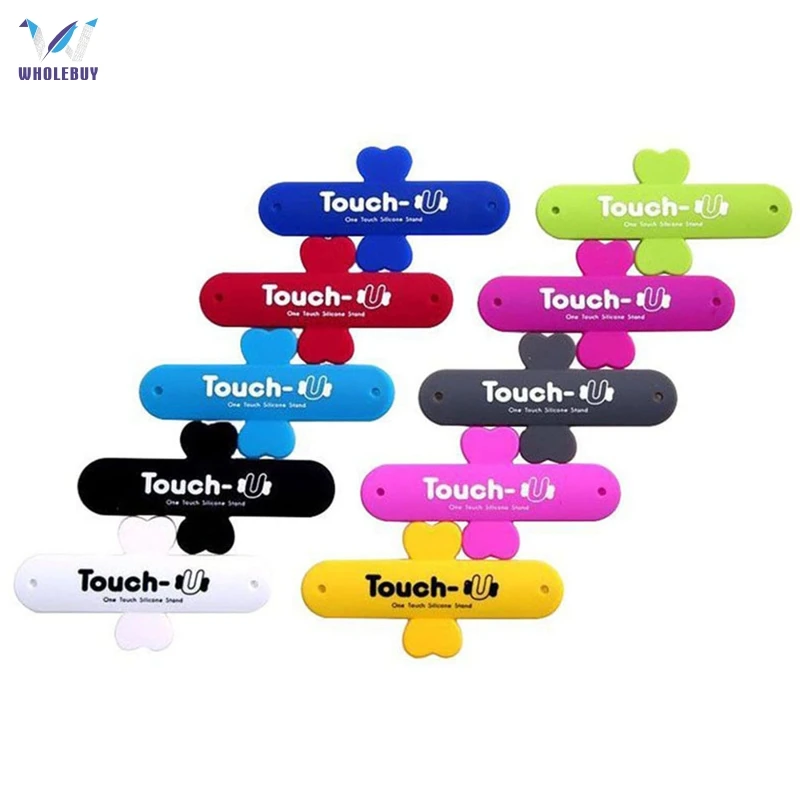 500 шт./лот Mini Touch U One силиконовая подставка кольца на палец универсальный