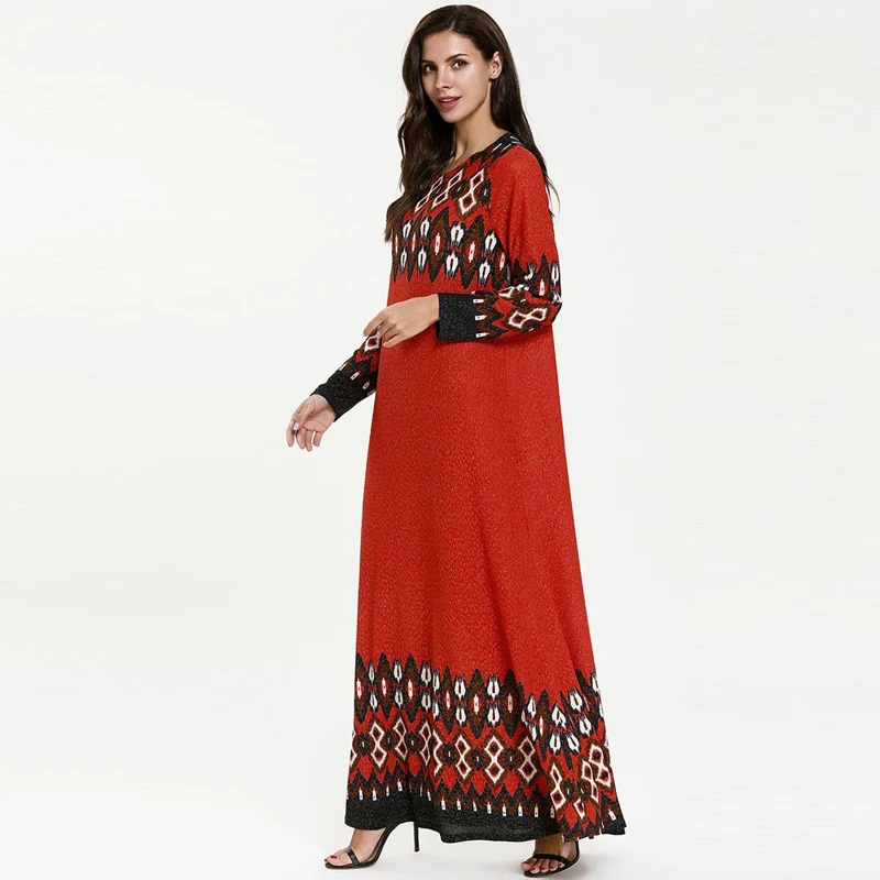 Vestidos кафтан абайя Marocain Дубай исламский арабский мусульманский хиджаб платье для