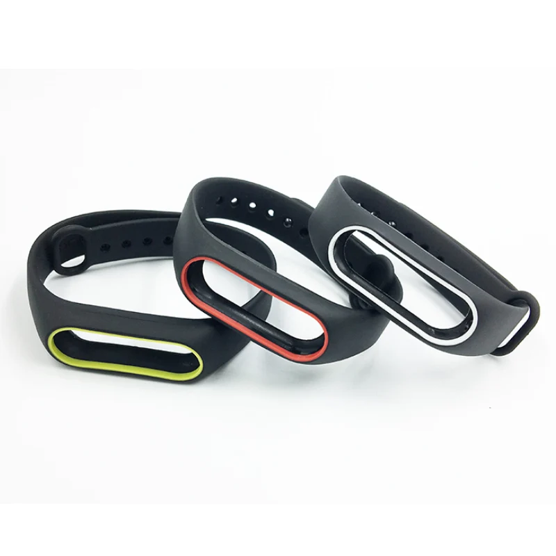 Mijobs Xiaomi Mi Band 2 ремешки для силиконовый ремешок Браслет Ремешок Замена красочные