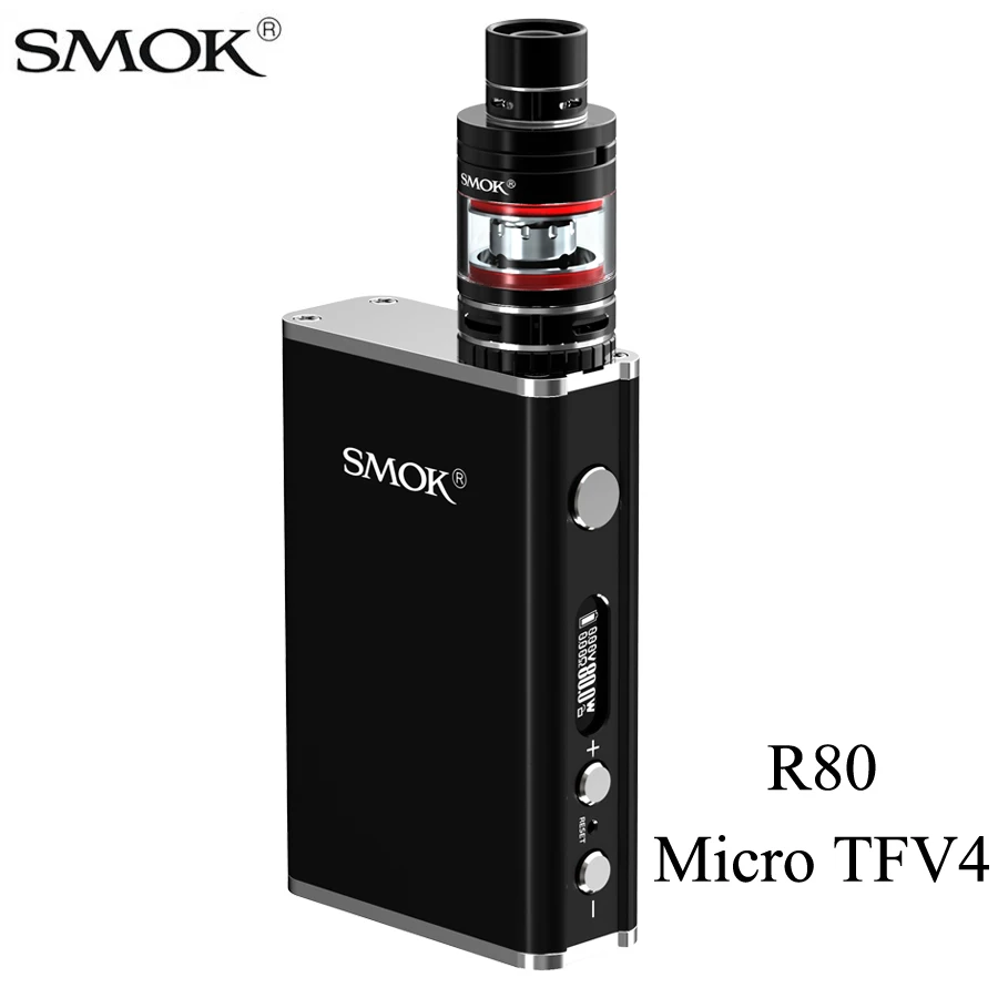 Электронная сигарета набор Vape ручка SMOK Micro One R80 коробка мод для TFV4 атомайзер