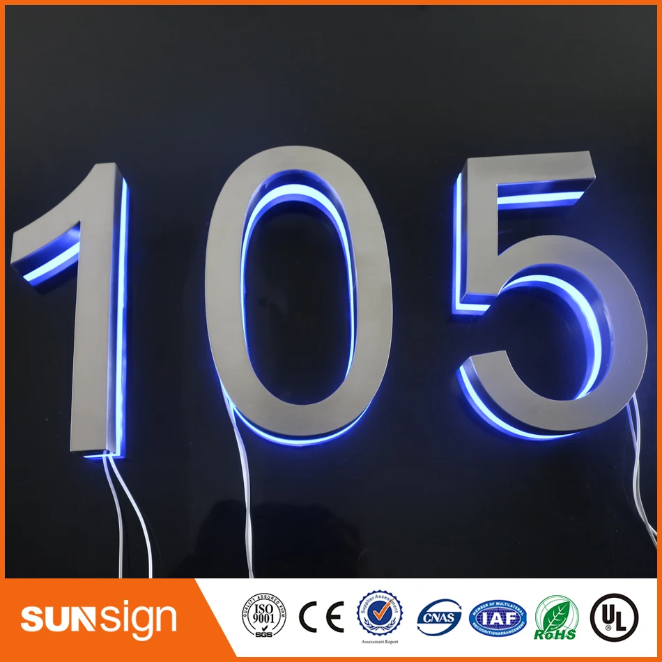H 15cm Modern LED House Number 9 & Apartment LED Numbers size H150MM(Custom) number 9