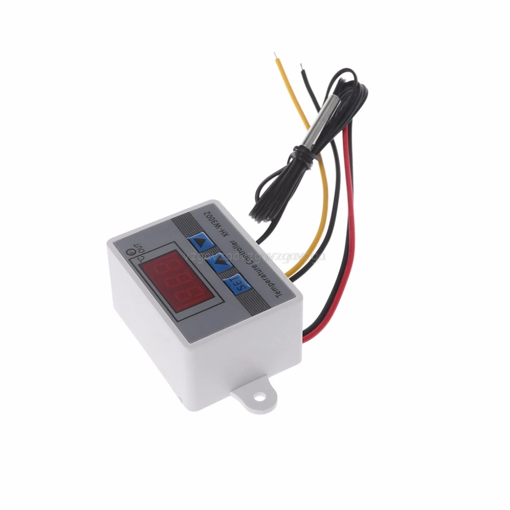12V 24V 220V W3002 цифровой Температура контроллер 10A светодиодный Термостат Регулятор J24 19; Прямая поставка