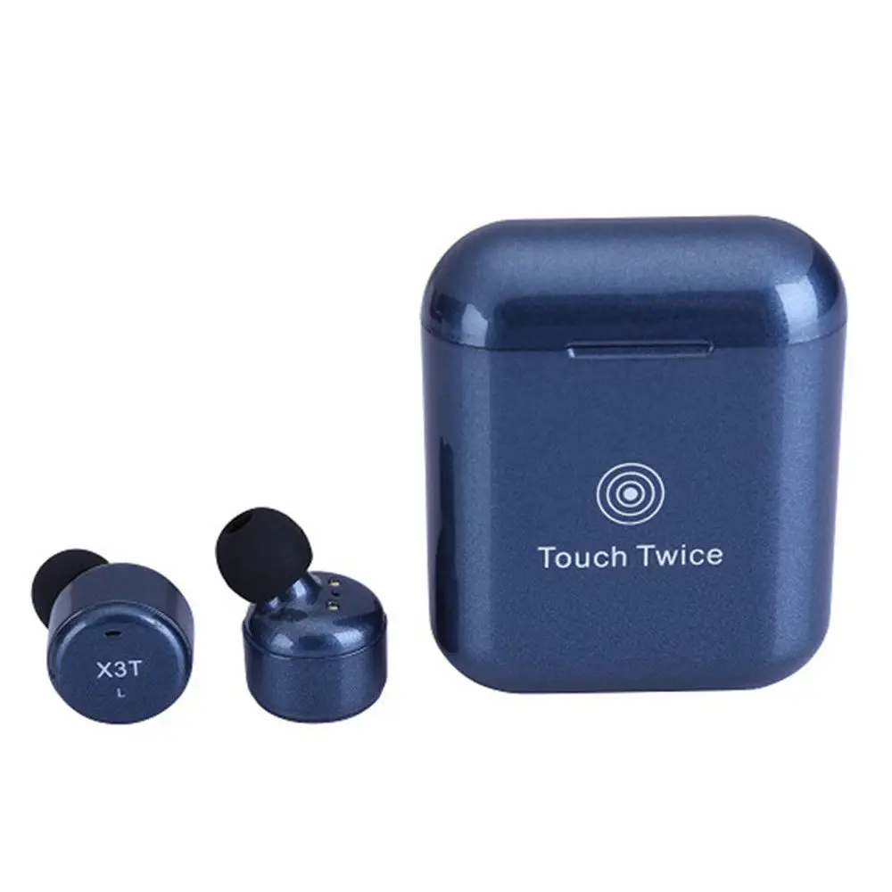 TWS X3T Bluetooth наушники беспроводные стерео Музыкальная гарнитура с 600 мАч зарядная