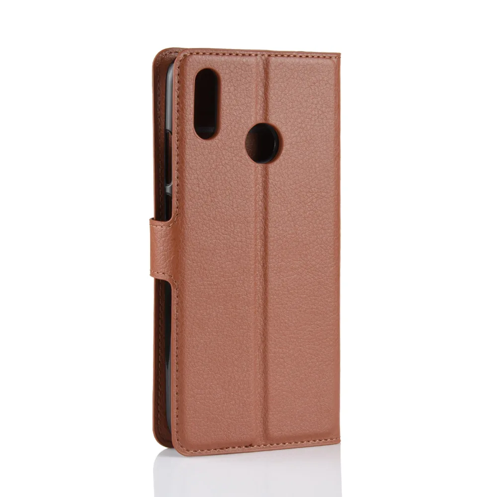 KONSMART Флип кожаный чехол для телефона huawei P Smart Кошелек защитный чехол-книжка для P Smart силиконовая подставка чехлы для смартфонов