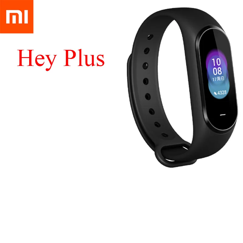 Band only Международный) Xiaomi Hey Plus Smartband 0,95 дюймов AMOLED цветной экран встроенный многофункциональный NFC монитор сердечного ритма Hey+ Band - Цвет: Band only