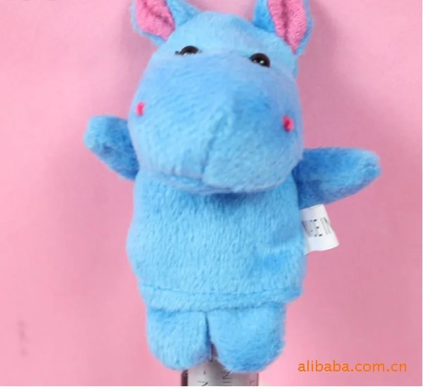 1 шт. случайные милые животные пальчиковая кукла мягкие плюшевые игрушки