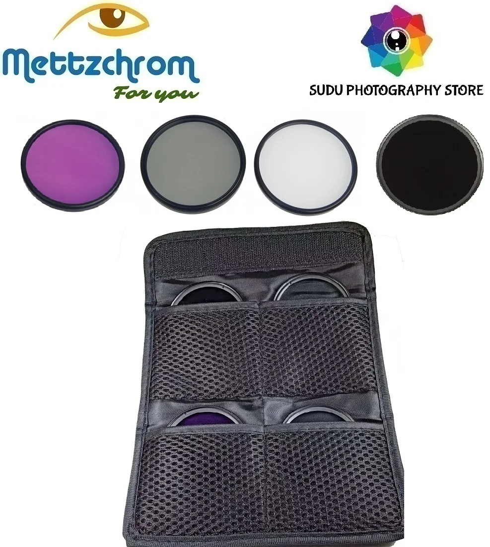 Набор фильтров Mettzchrom UV CPL FLD ND1000 ( 10 STOPS) 39 мм 49 52 55 58 62 67 72 77 мм|Фотофильтры для