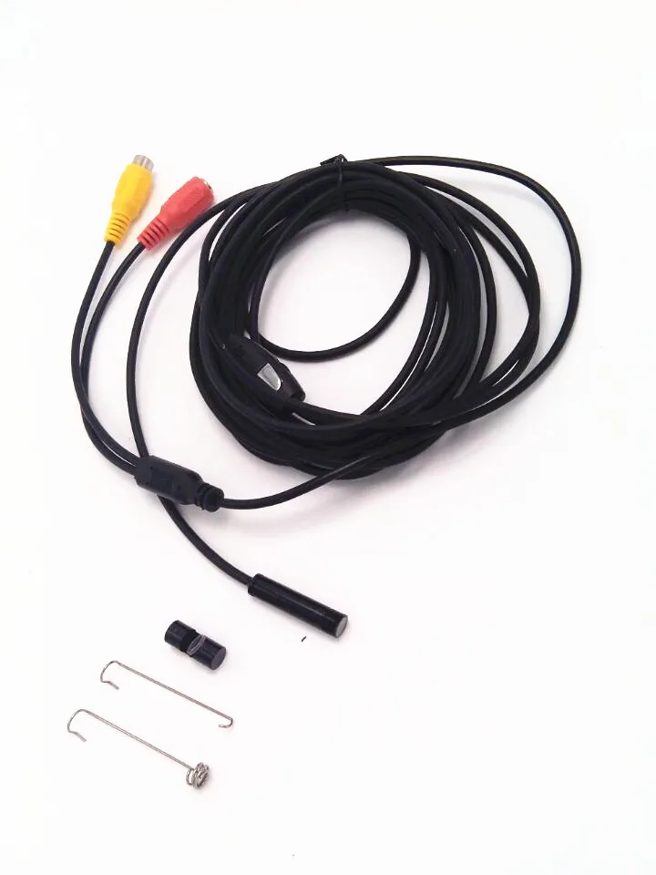 5 м 8 мм диаметр AV камера эндоскоп 6 светодиодная подсветка|endoscope camera|led illuminatorav