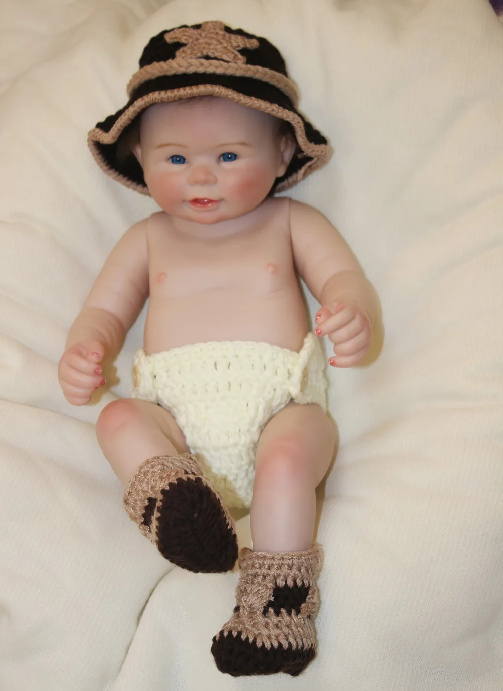 Настоящее касание 51 см полное тело силикона Reborn Baby Doll игрушки новорожденный мальчик кукла подарки на Рождество и день рождения подарок Bathe игрушка