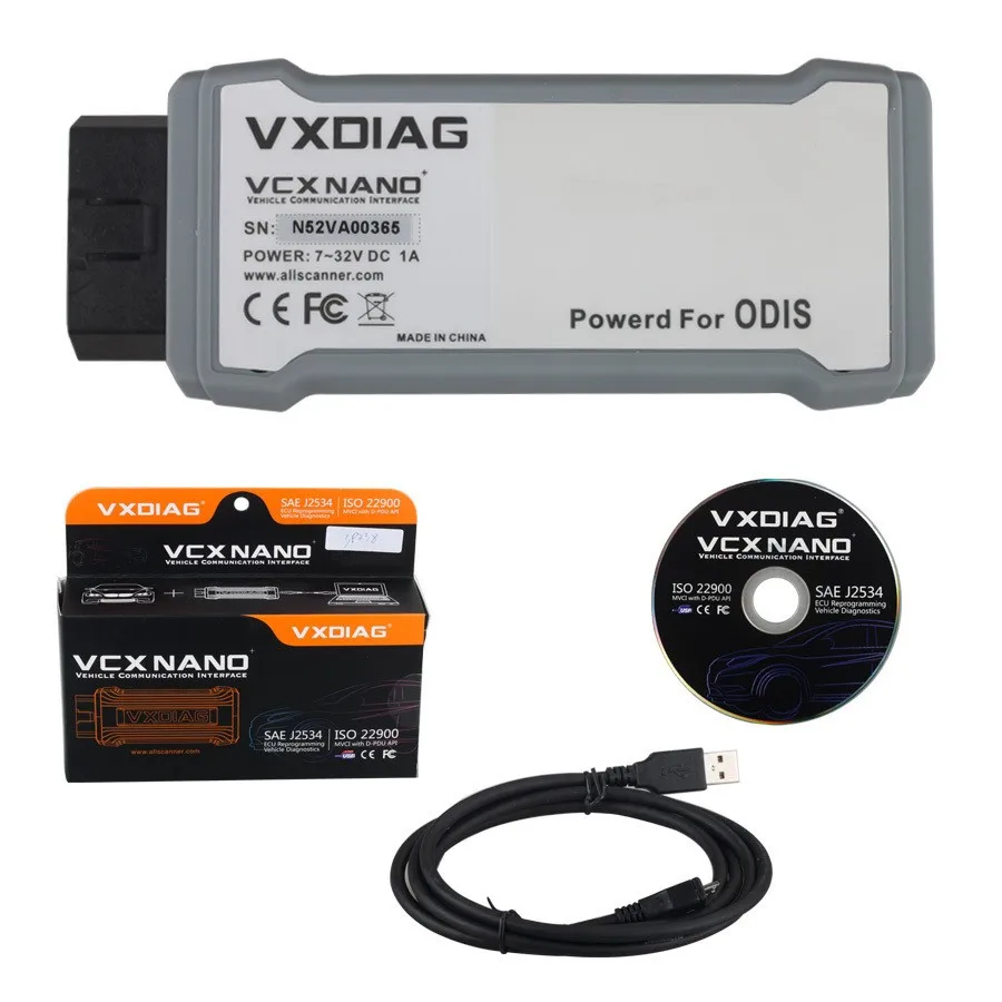 Последние все сканер VXDIAG VCX NANO для VW VAG серии автомобиля VAS5054 ODIS Multi-Язык лучше, чем Vas 5054