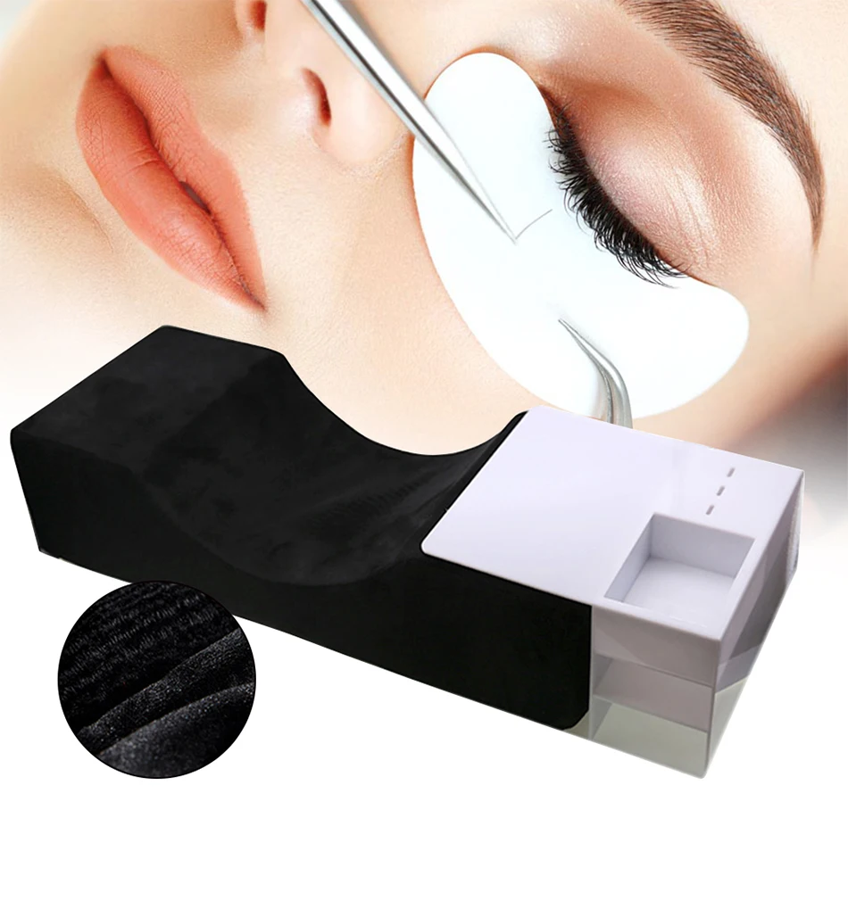 Professional Eyelash Extension Pillow Grafted Eyelashes Shelf Lashes Grafting Headrest Neck Support For Makeup Beauty Salon Use