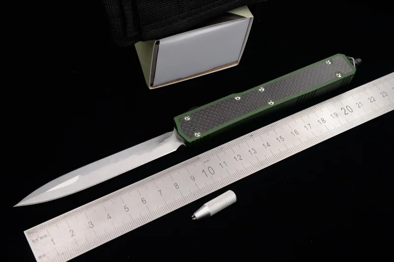 Армейский зеленый JUFULE OEM MK2 II D2 лезвие из углеродного волокна Алюминиевая ручка для кемпинга выживания на открытом воздухе фрукты EDC Охота тактический инструмент кухонный нож - Цвет: Армейский зеленый