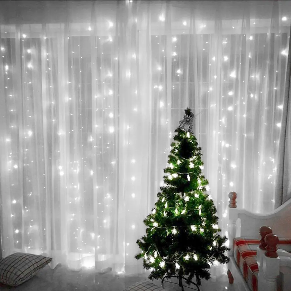 Гирлянда светодиодная водонепроницаемая 3/6x3 м|garden fairy lights|party decoration fairyfairy christmas |