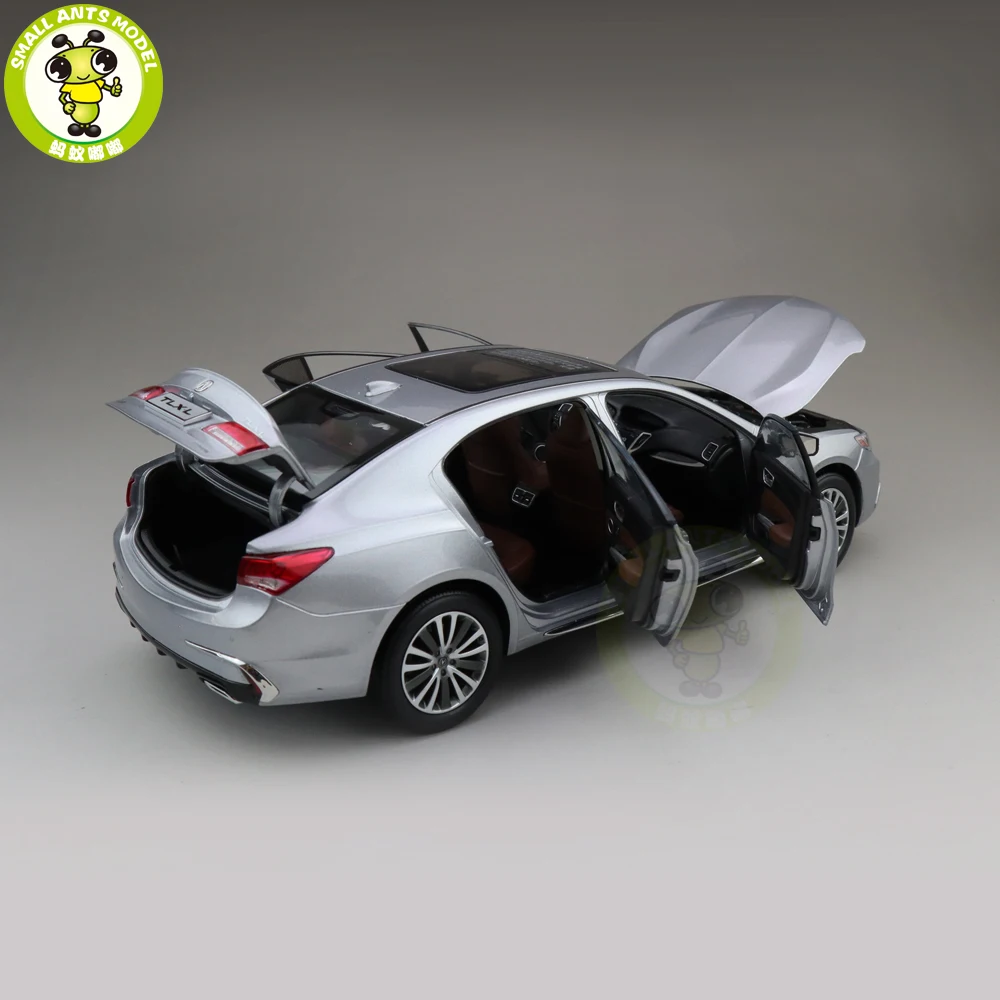 1/18 ACURA TLX L TLX-L литая под давлением Металлическая Модель автомобиля игрушки для детей мальчик девочка подарок коллекция хобби серебро