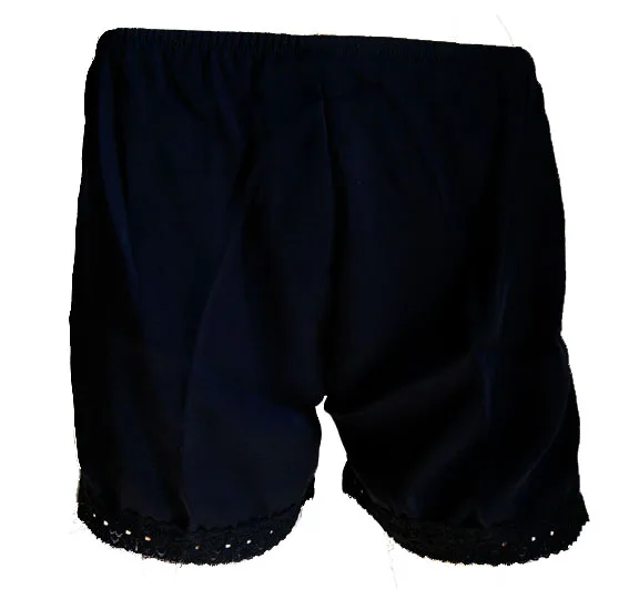 100% шелк Шармез Атласная Безопасные Брюки из чистого шелка шитье кружевные шорты