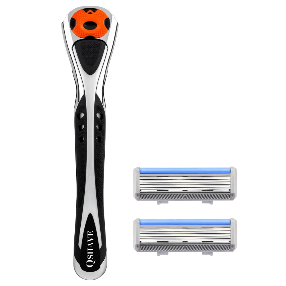 Фото Бритва для бритья Qshave «Человек-паук», черно-серебристая, подходит для Quattro Titanium (1 шт., 2 шт., 5 лезвий) №5