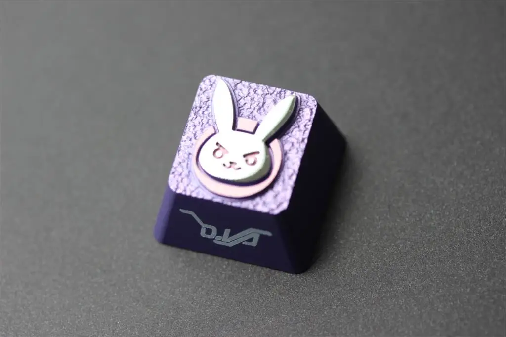[Hfsecurity] DVA розовый цвет 3D алюминиевый ключ Кепки D. Va ключ Кепки s для механической клавиатуры