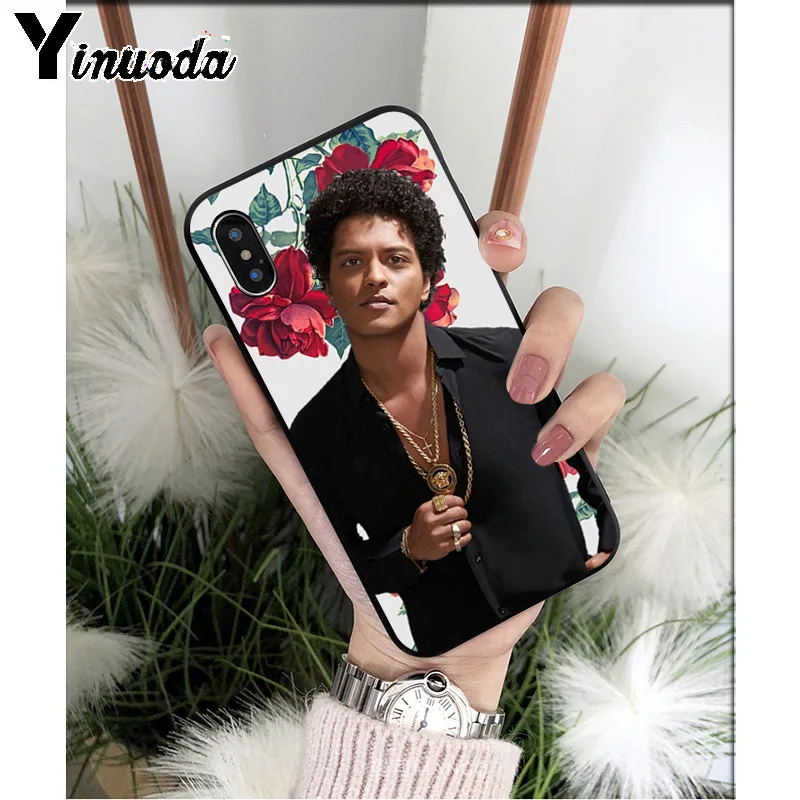 Yinuoda Певец Бруно Марс ТПУ Мягкий силиконовый чехол для телефона iPhone 8 7 6 6S Plus 5 5S SE XR