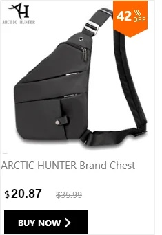 ARCTIC HUNTER/брендовая сумка на грудь, Оксфорд, сумки через плечо, мужская спортивная сумка для путешествий, противоугонная сумка, чёрная сумка-мессенджер