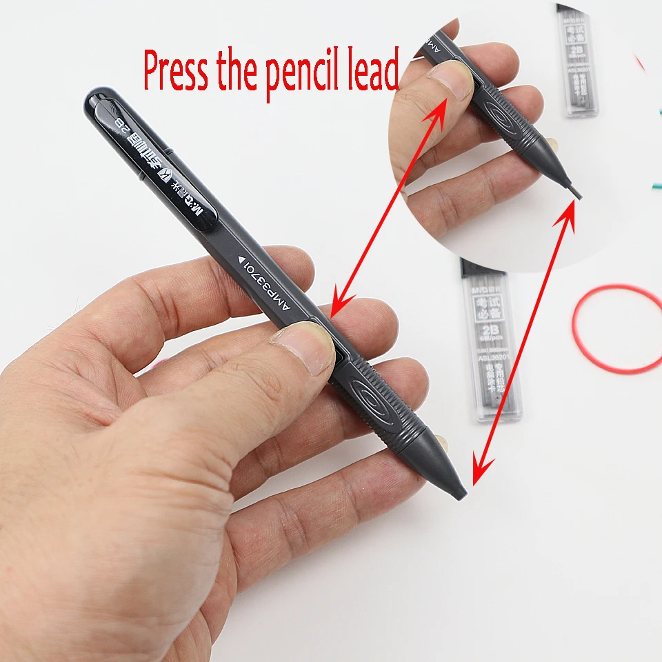 Graphite Drafting Automatic Mechanical Pencil Square Refills Apply Sketch Drawing Graffiti School Stationery | Канцтовары для офиса