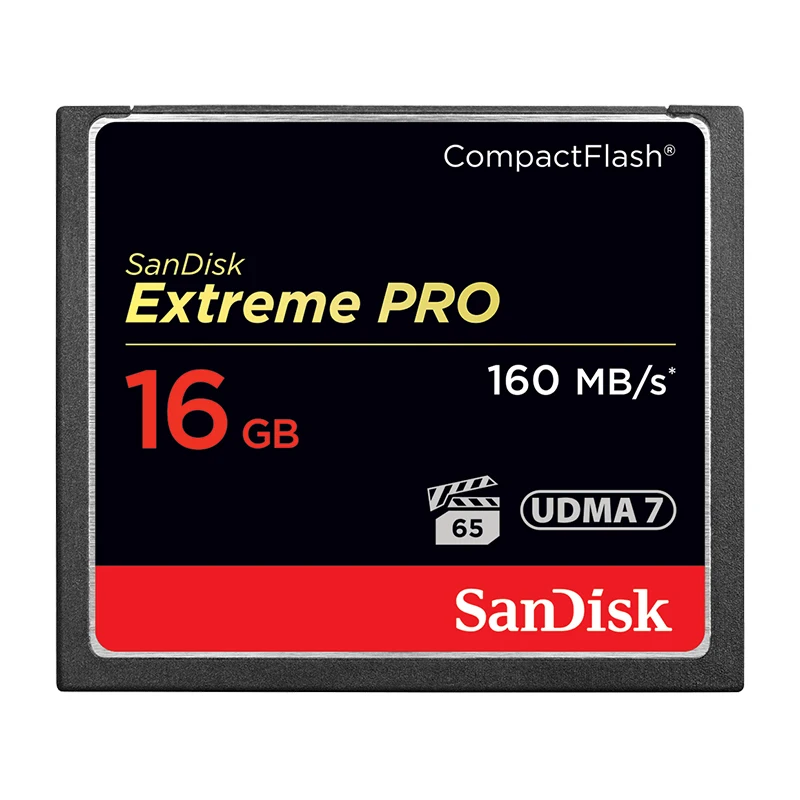 Двойной Флеш накопитель SanDisk Extreme Pro карты памяти CF 16 Гб оперативной 32 встроенной 64