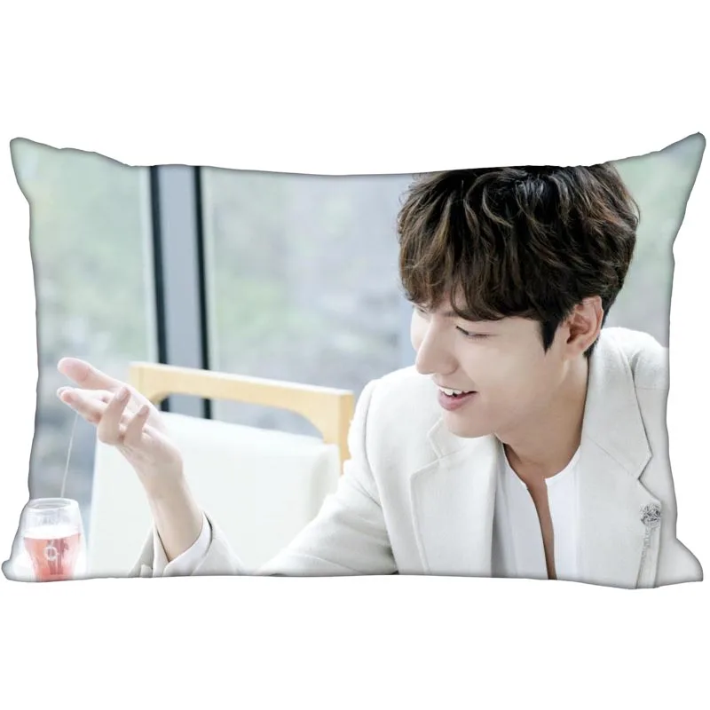 KPOP star Lee Min Ho прямоугольная наволочка с двухсторонним принтом сатиновая для