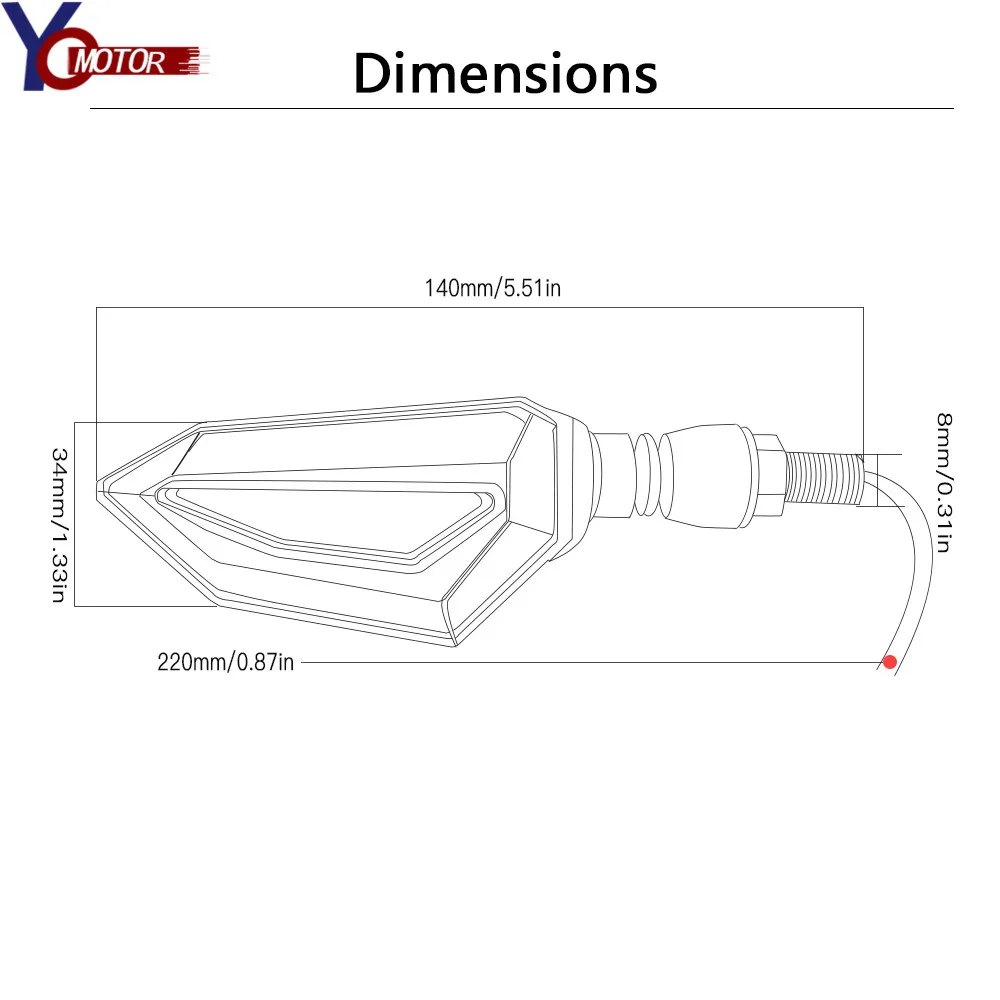 Для RC 125 200 Z900 мотоциклетные сигнальные светодиодные мигалки мигающие огни для