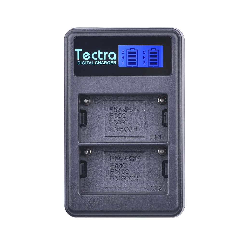 Батарея для литий ионной камеры Tectra 3 шт. двойное зарядное устройство с ЖК