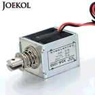 электромагнит JK-1253 DC 12 В или 24 В push-pull Типа Open Frame Линейный DC Электромагнитный Электромагнит Всасывания 42N 10 мм Холдинг
