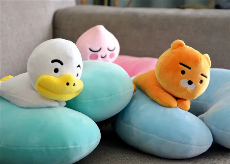 JaneYU Friends Fun Gifts Plush Dolls Elastic Down Cotton Neck Pillow Office Nap Travel U | Дом и сад