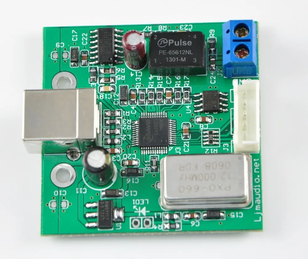 

USB to SPDIF coaxial I2S processor finished board TE7022 chip supports 24-bit 96K sampling