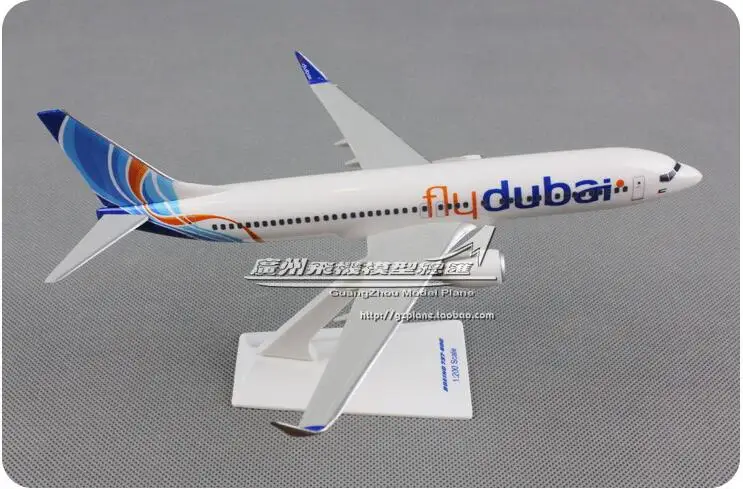 20 см Смола B737-800 Дубай авиалиний самолет модель flyдубай Boeing 737 самолет Airbus Модель
