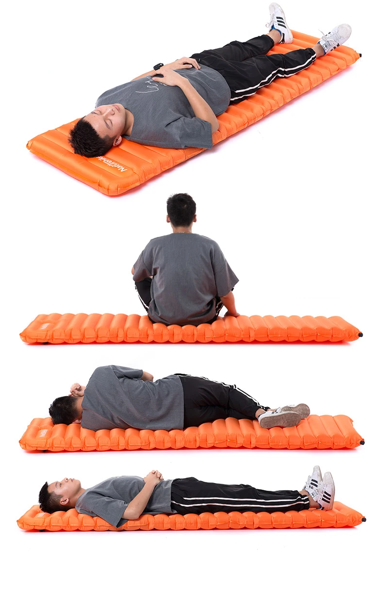 Сверхлегкий надувной матрас Naturehike ручной насос с давлением водонепроницаемый