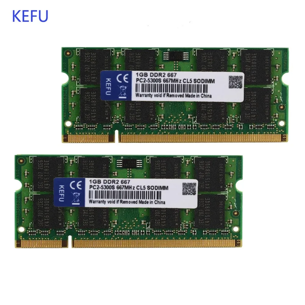 2GB 2X1GB DDR2 667 PC2 5300 667MHz 200Pin Laptop Notebook SODIMM Memory RAMs | Компьютеры и офис