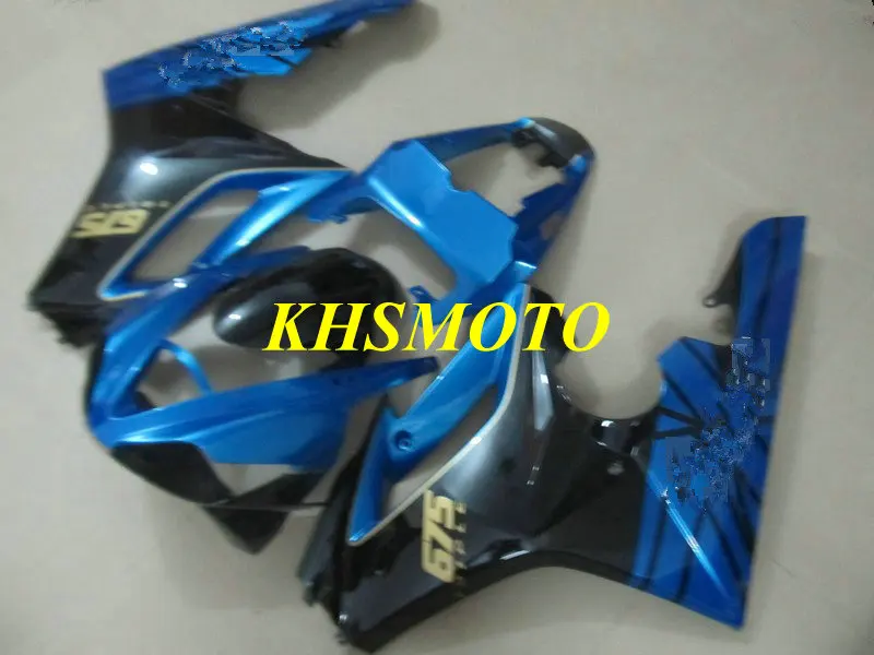 Литьевая форма обтекатель комплект для Triumph DAYTONA675 05 06 07 08 Daytona 675 2005 2006 2008 ABS черно