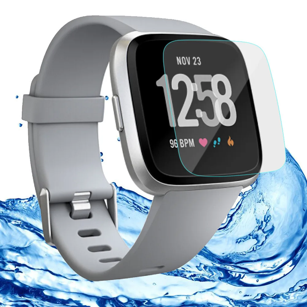 Защитная пленка для экрана Fitbit Versa 9H Взрывозащищенная ЖК из ТПУ HD Full Cover 3 шт. l1019