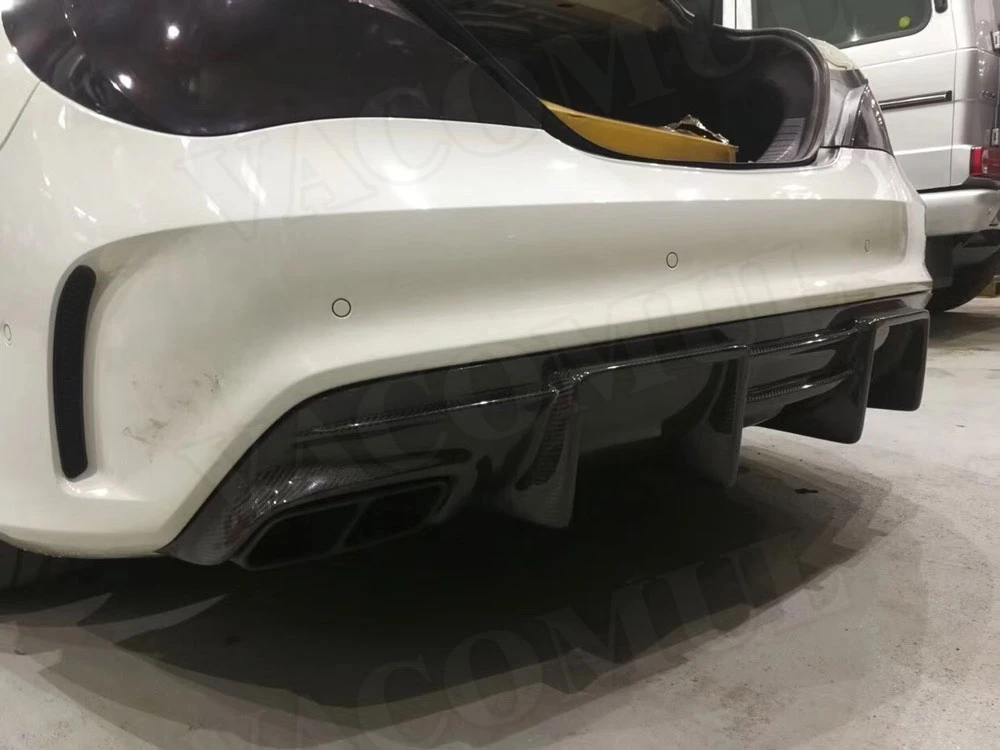 CLA класс углеродного волокна задний спойлер диффузор для Benz W117 CLA200 CLA250 CLA260 CLA45 2013- с 4-выпускной бампер