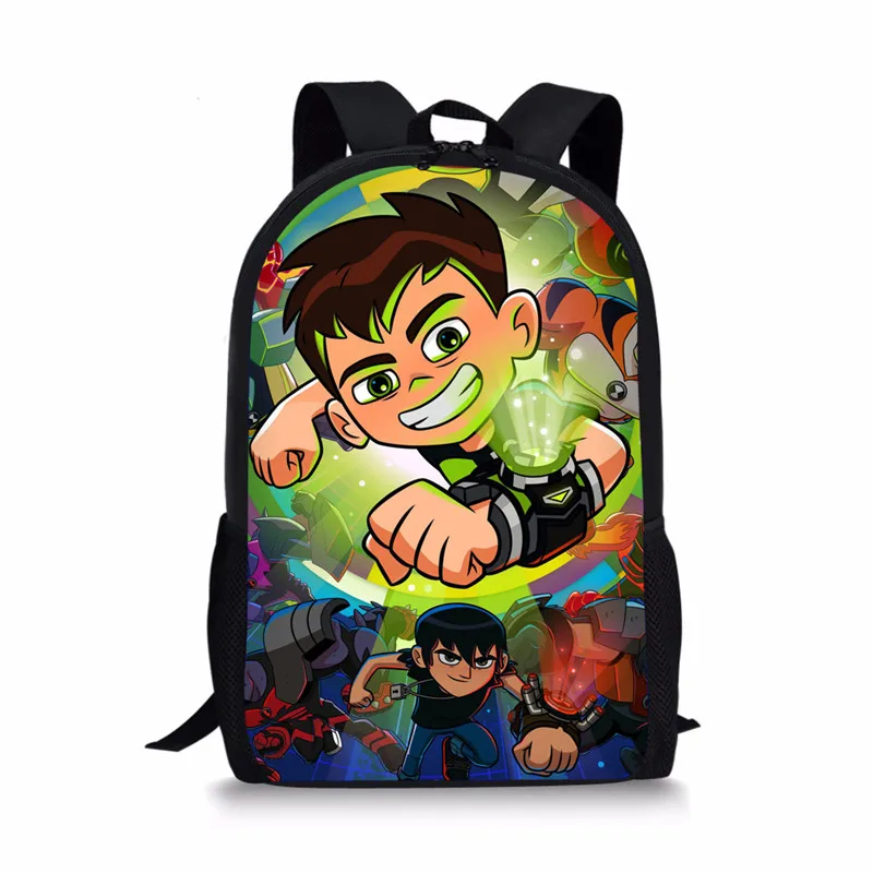As Picture Тикин Повседневный школьный рюкзак Ben 10 для игр Детский Школьный набор для мальчиков и девочек большой вместительный Ранец детский рюкзак Mochila Escolar - Цвет: As Picture