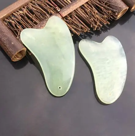 GuaSha Board Прямая поставка, двойной массажный ролик для лица, Jade, для похудения лица, для тела, для шеи, для природы, прибор для ухода за кожей - Цвет: GuaSha Board