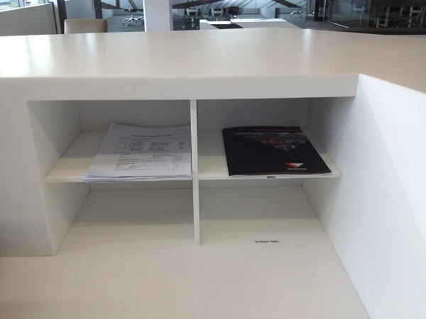 Деревянный стол для стойки Ресепшн #2355|reception counter table|reception counterreception design |