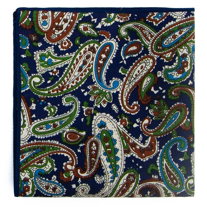 Хлопковый платок, новинка, 25x25 см, с цветочным принтом, Пейсли, карманные квадраты, модный винтажный костюм, карман, полотенце, носовой платок для мужчин